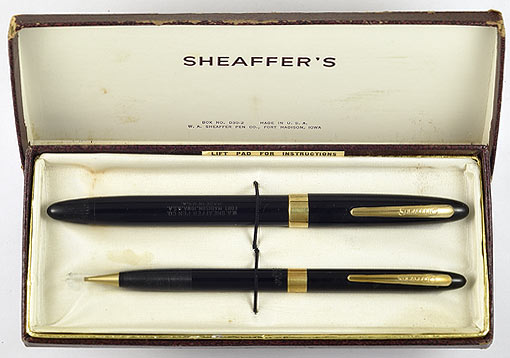 Sheaffer's Vintage Jan.1 l953 Snorkel Catalog--8-pages and folder 